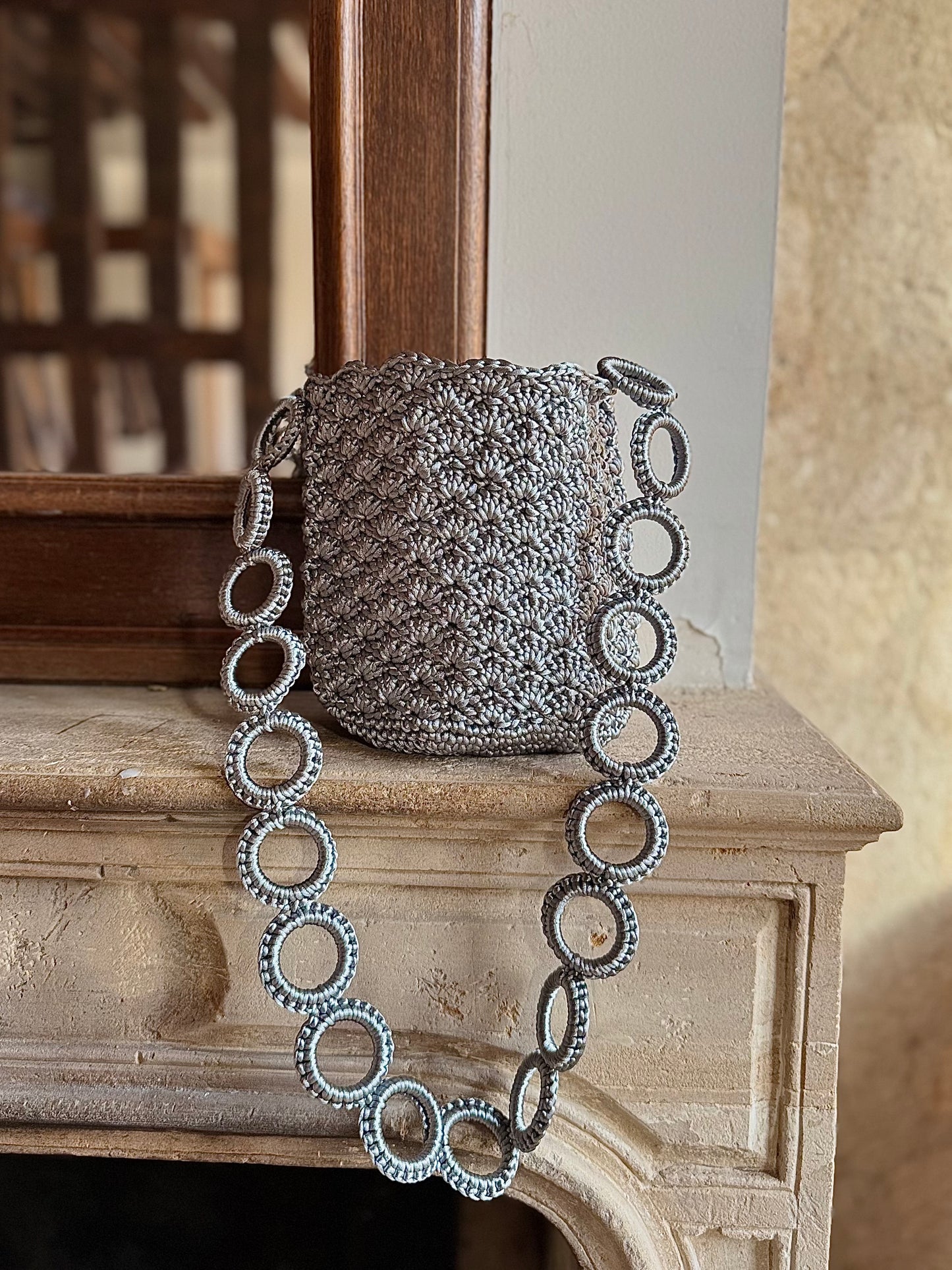 Rosario piña silver